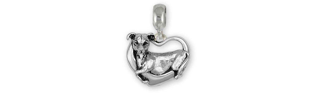 Greyhound Charms Greyhound Charm Slide Sterling Silver Greyhound Jewelry Greyhound jewelry