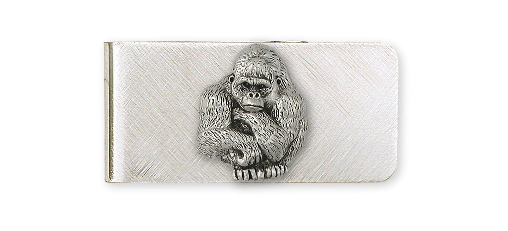 Gorilla Charms Gorilla Money Clip Sterling Silver And Stainless Steel Gorilla Jewelry Gorilla jewelry