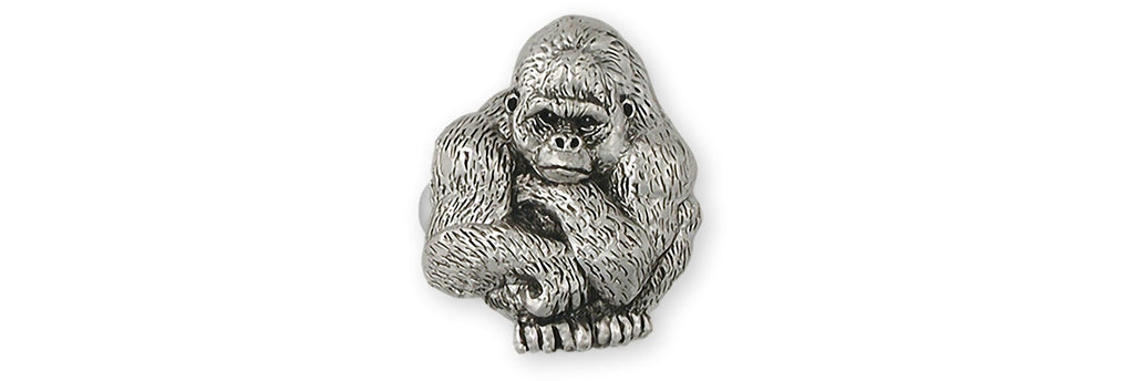 Gorilla Charms Gorilla Ring Sterling Silver Gorilla Jewelry Gorilla jewelry