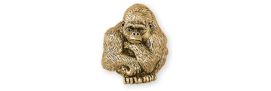 Gorilla Charms Gorilla Ring 14k Yellow Gold Gorilla Jewelry Gorilla jewelry