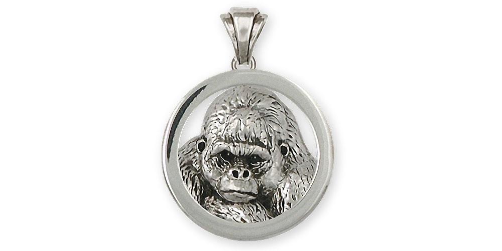 Gorilla Charms Gorilla Pendant Sterling Silver Gorilla Jewelry Gorilla jewelry