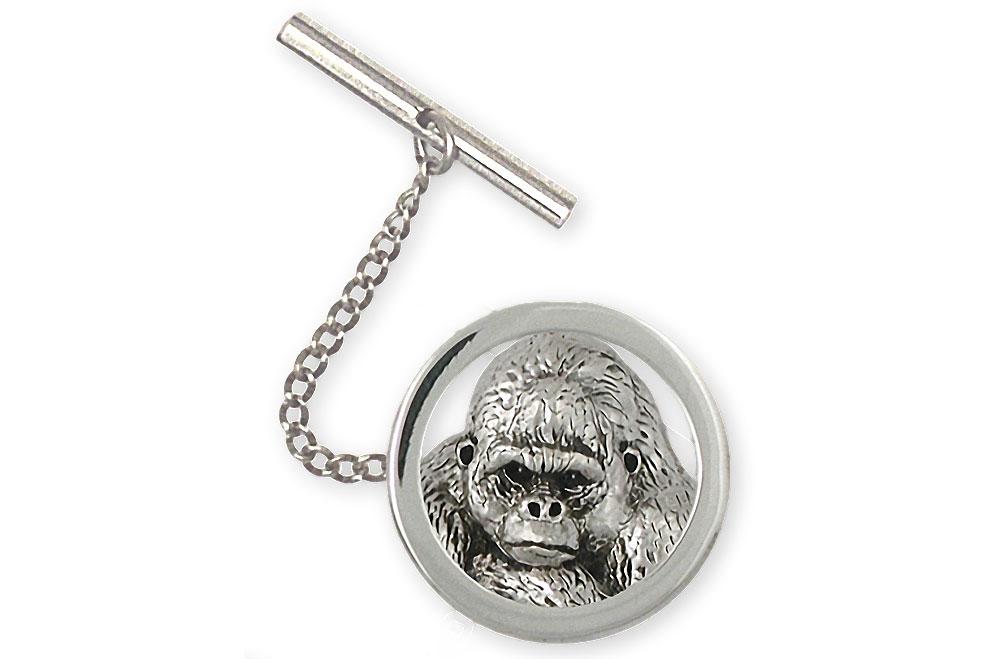 Gorilla Charms Gorilla Tie Tack Sterling Silver Gorilla Jewelry Gorilla jewelry
