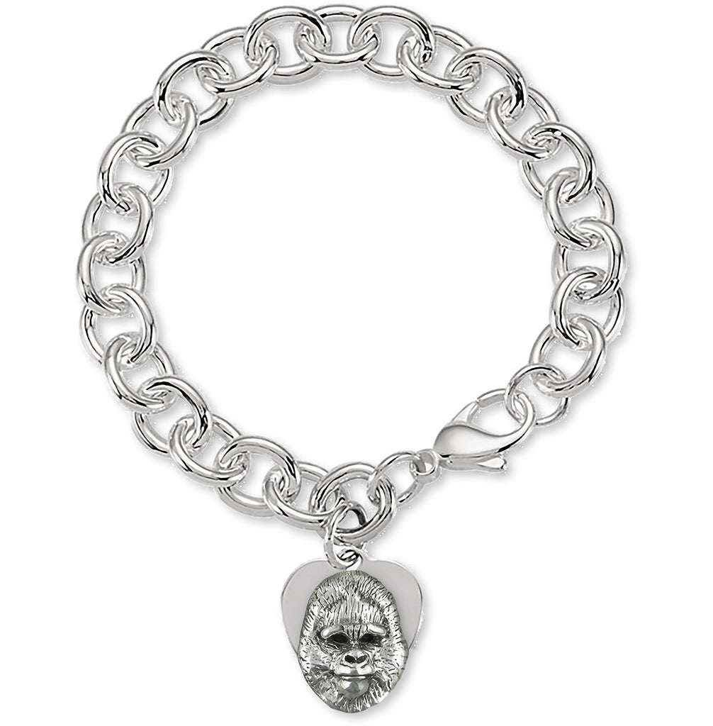 Gorilla Charms Gorilla Bracelet Sterling Silver Gorilla Jewelry Gorilla jewelry