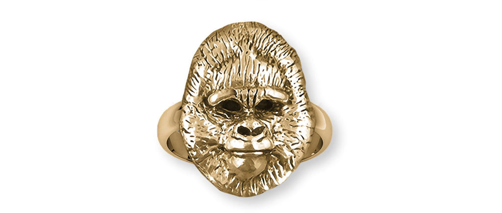 Gorilla Charms Gorilla Ring 14k Gold Gorilla Jewelry Gorilla jewelry