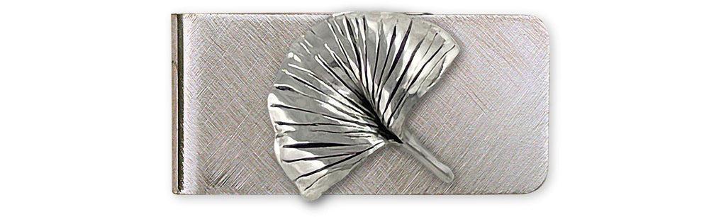 Ginkgo Charms Ginkgo Money Clip Sterling Silver And Stainless Steel Ginkgo Jewelry Ginkgo jewelry