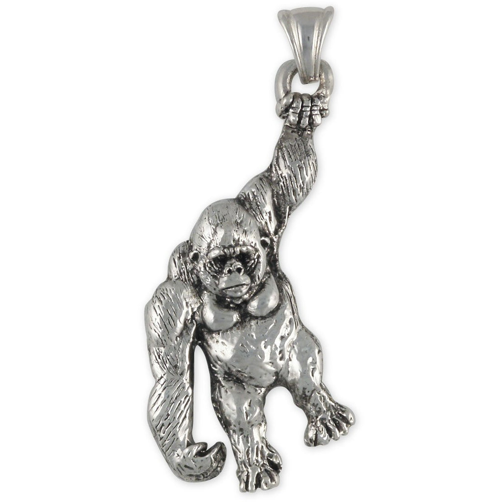 Gorilla Charms Gorilla Pendant Sterling Silver Gorilla Jewelry Gorilla jewelry