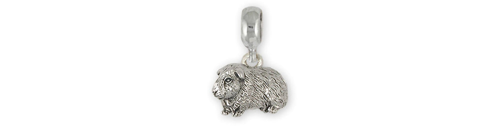 Guinea Pig Charms Guinea Pig Charm Slide Sterling Silver Guinea Pig Jewelry Guinea Pig jewelry