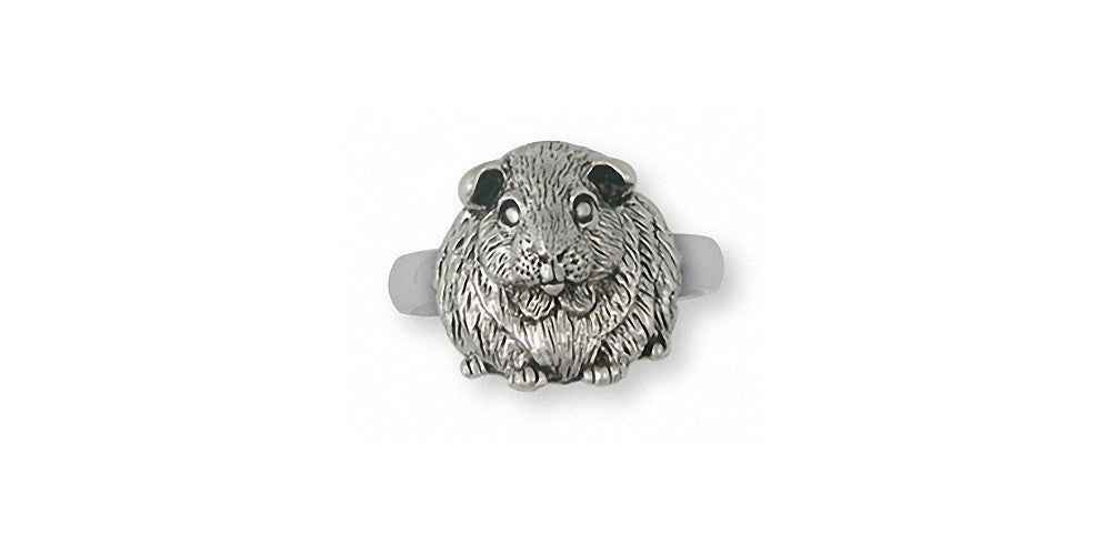 Guinea Pig Charms Guinea Pig Ring Sterling Silver Piggie Jewelry Guinea Pig jewelry