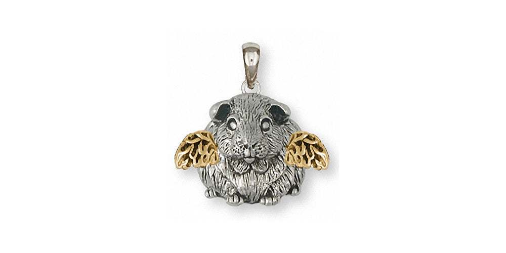 Guinea Pig Charms Guinea Pig Pendant Silver And Gold Piggie Jewelry Guinea Pig jewelry