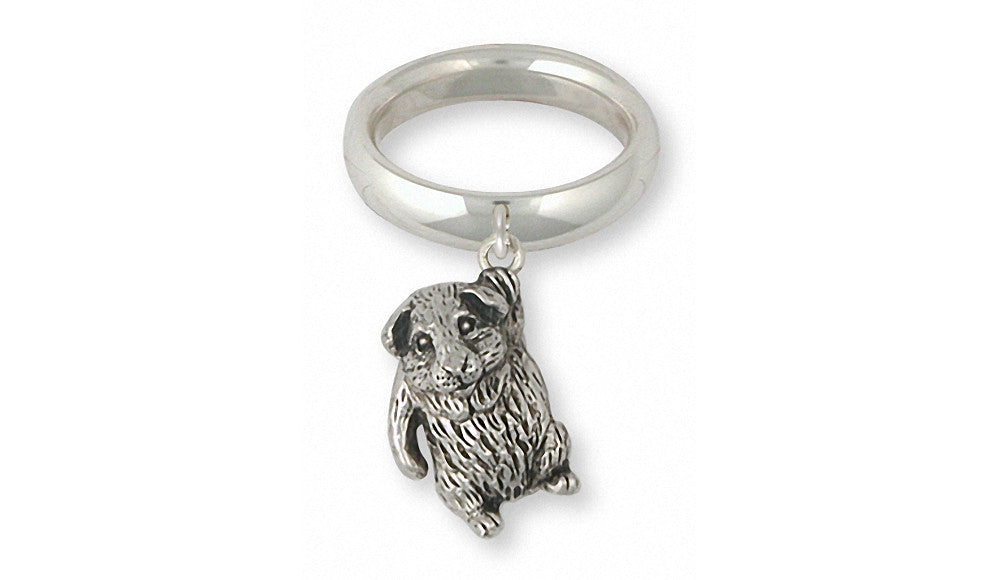 Guinea Pig Charms Guinea Pig Ring Sterling Silver Piggie Jewelry Guinea Pig jewelry