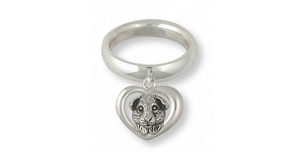 Guinea Pig Charms Guinea Pig Ring Sterling Silver Piggie Jewelry Guinea Pig jewelry