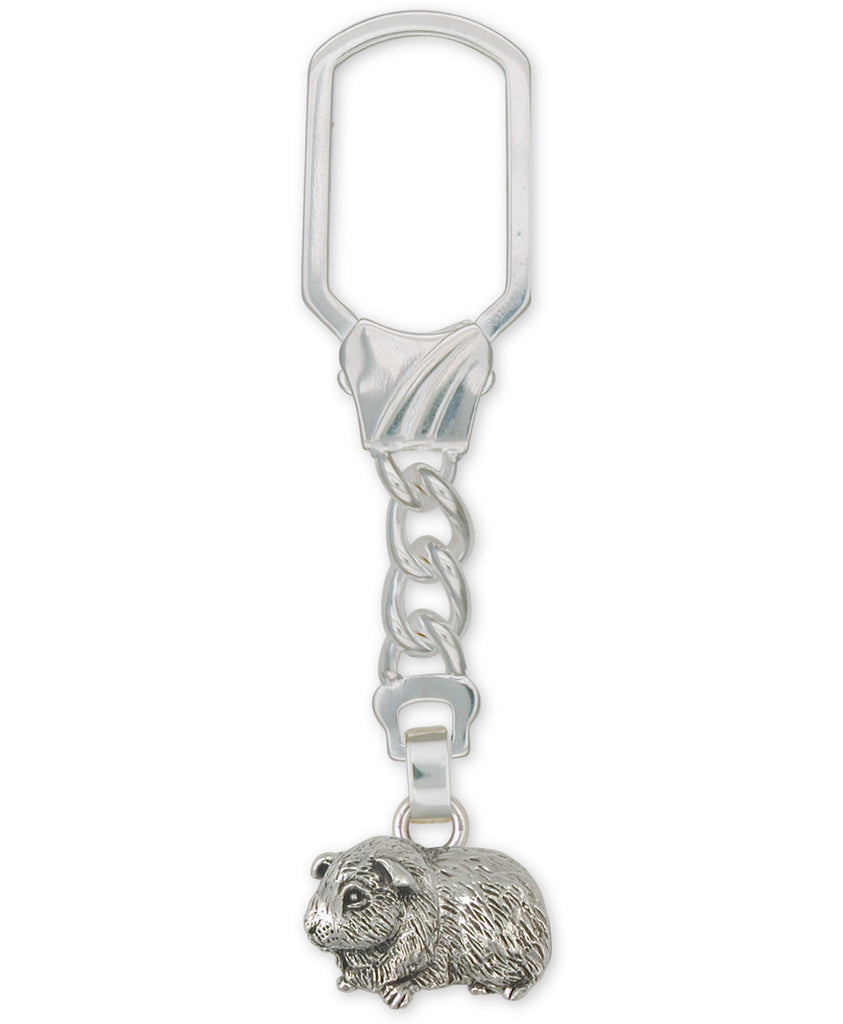 Guinea Pig Charms Guinea Pig Key Ring Sterling Silver Piggie Jewelry Guinea Pig jewelry