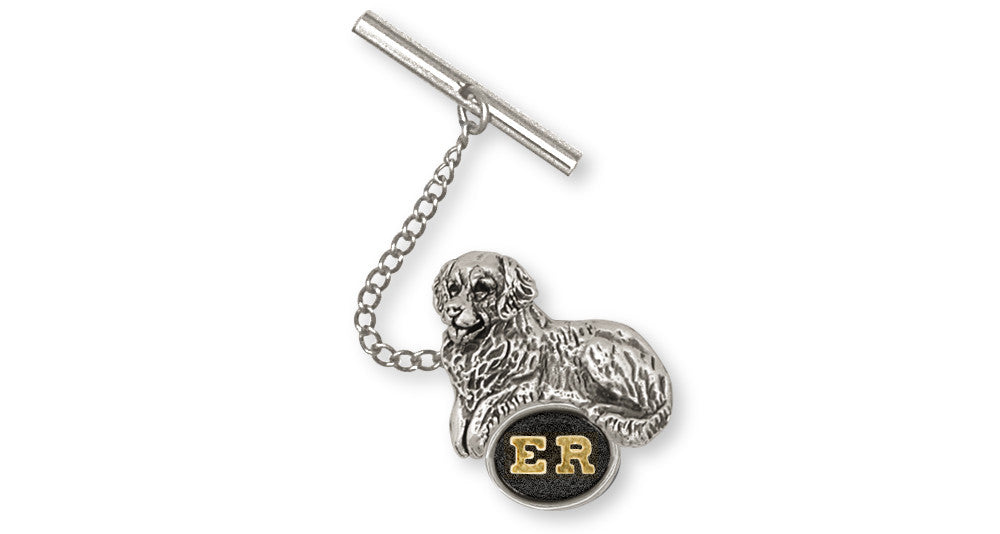 Golden Retriever Charms Golden Retriever Tie Tack Silver And Gold Dog Jewelry Golden Retriever jewelry