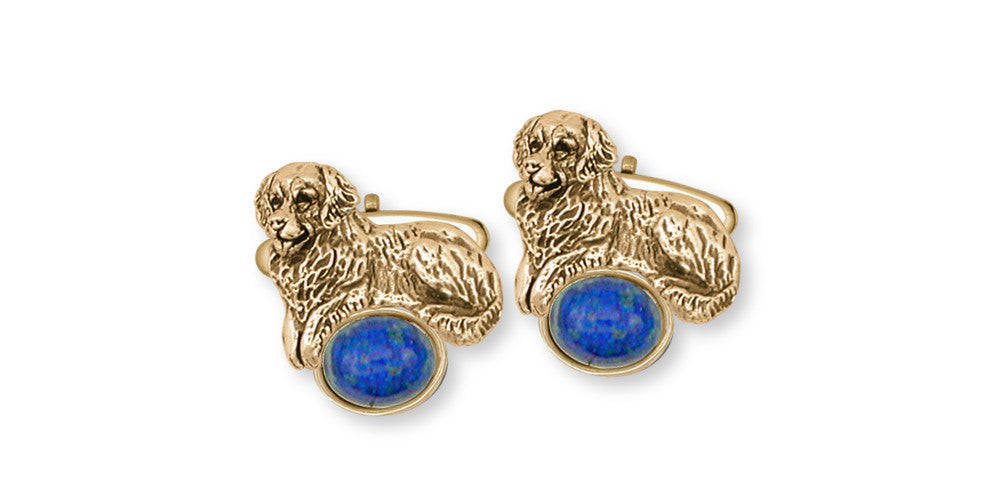 Golden Retriever Charms Golden Retriever Cufflinks 14k Gold Dog Jewelry Golden Retriever jewelry