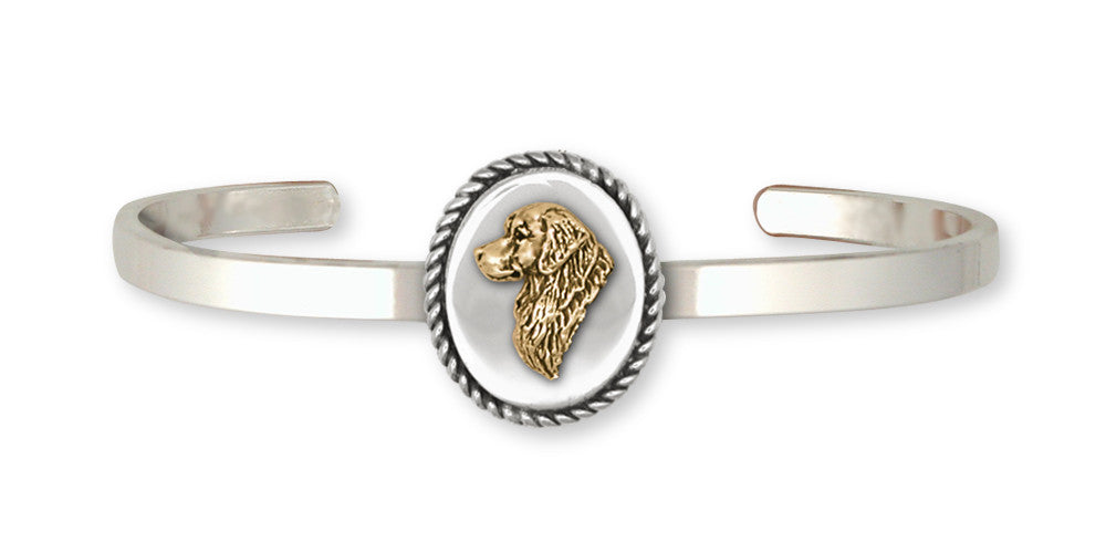 Golden Retriever Charms Golden Retriever Bracelet Silver And Gold Dog Jewelry Golden Retriever jewelry