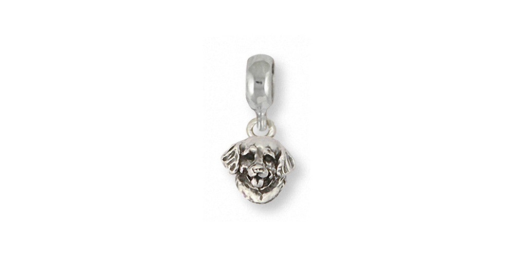 Golden Retriever Charms Golden Retriever Charm Slide Sterling Silver Dog Jewelry Golden Retriever jewelry