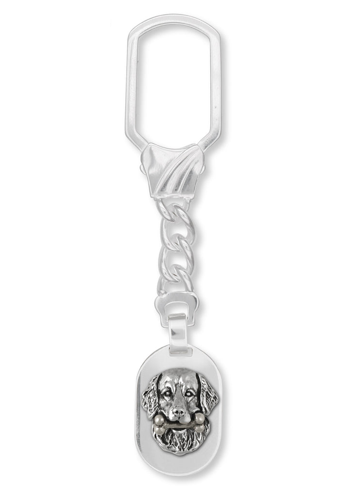Golden Retriever Charms Golden Retriever Key Ring Sterling Silver Dog Jewelry Golden Retriever jewelry