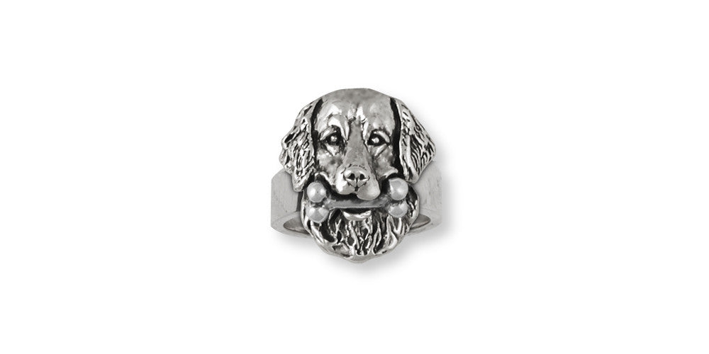 Golden Retriever Charms Golden Retriever Ring Sterling Silver Dog Jewelry Golden Retriever jewelry