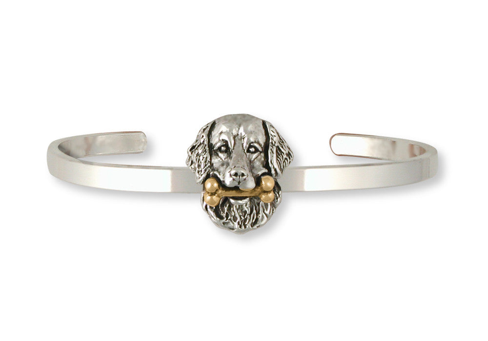 Golden Retriever Charms Golden Retriever Bracelet Silver And Gold Dog Jewelry Golden Retriever jewelry