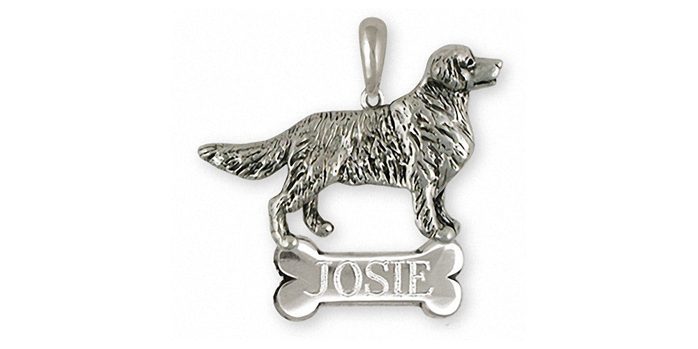 Golden Retriever Charms Golden Retriever Pendant Sterling Silver Dog Jewelry Golden Retriever jewelry