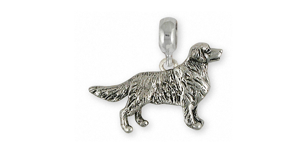 Golden Retriever Charms Golden Retriever Charm Slide Sterling Silver Dog Jewelry Golden Retriever jewelry