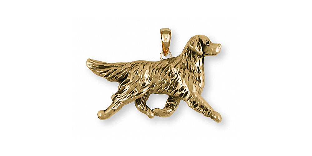 Golden Retriever Dog Pendant 14k Gold Esquivel and Fees