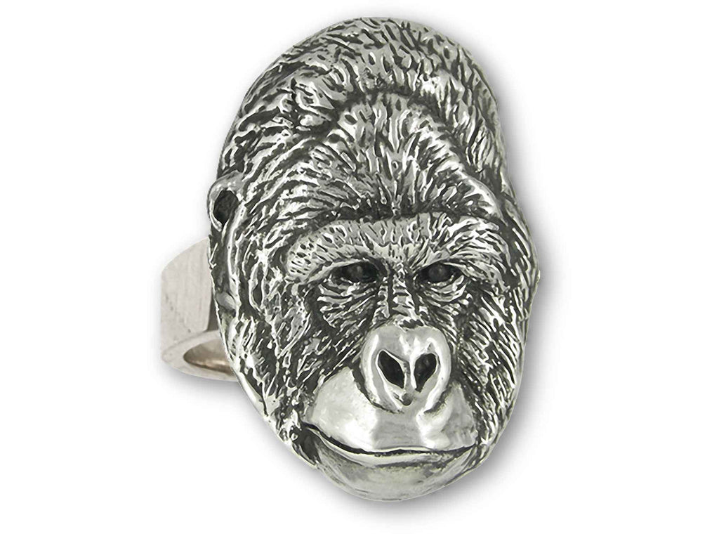 Mountain Gorilla Charms Mountain Gorilla Ring Sterling Silver Gorilla Jewelry Mountain Gorilla jewelry