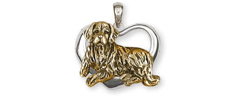 Golden Retriever Charms Golden Retriever Pendant Silver And 14k Gold Golden Retriever Jewelry Golden Retriever jewelry