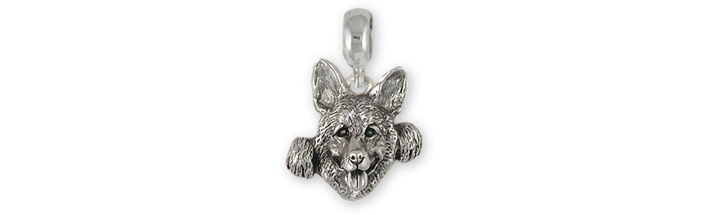 German Shepherd Charms German Shepherd Charm Slide Sterling Silver German Shepherd Jewelry German Shepherd jewelry