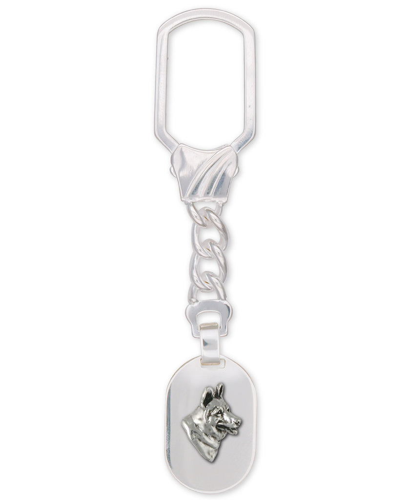 German Shepherd Charms German Shepherd Key Ring Sterling Silver Dog Jewelry German Shepherd jewelry