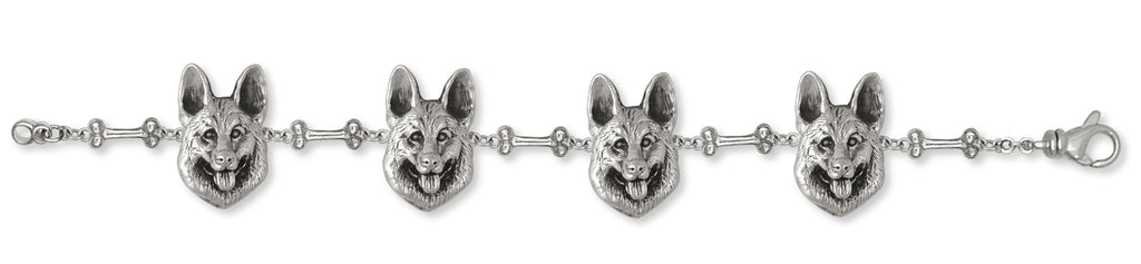 German Shepherd Charms German Shepherd Bracelet Sterling Silver Dog Jewelry German Shepherd jewelry