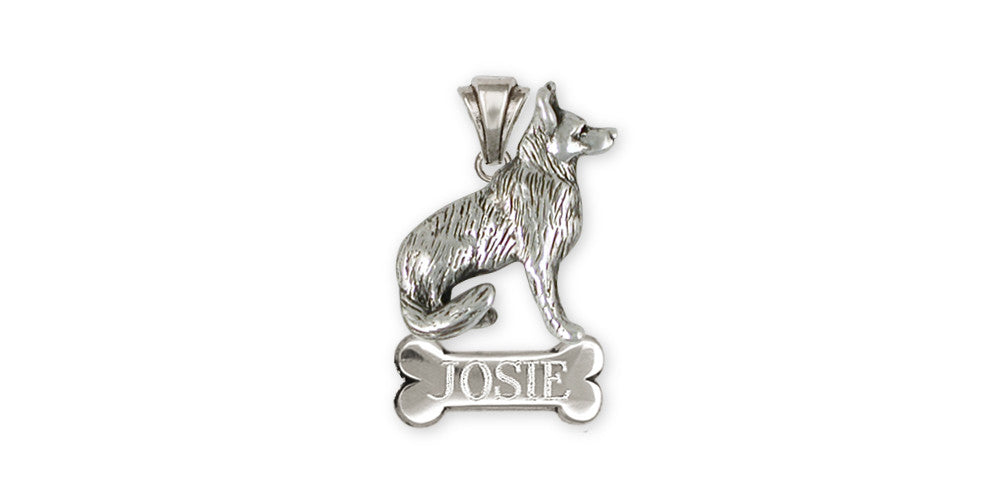 German Shepherd Charms German Shepherd Personalized Pendant Sterling Silver Dog Jewelry German Shepherd jewelry