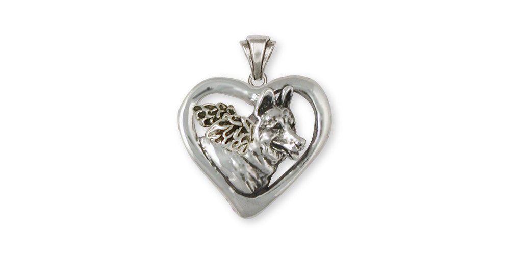 German Shepherd Angel Charms German Shepherd Angel Pendant Sterling Silver Dog Jewelry German Shepherd Angel jewelry