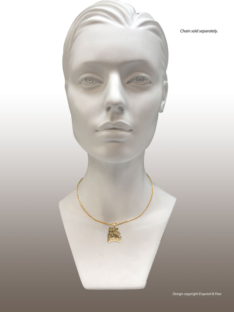 Golden Retriever Jewelry 14k Gold Handmade Golden Retriever Pendant  GRT1B-ANPG