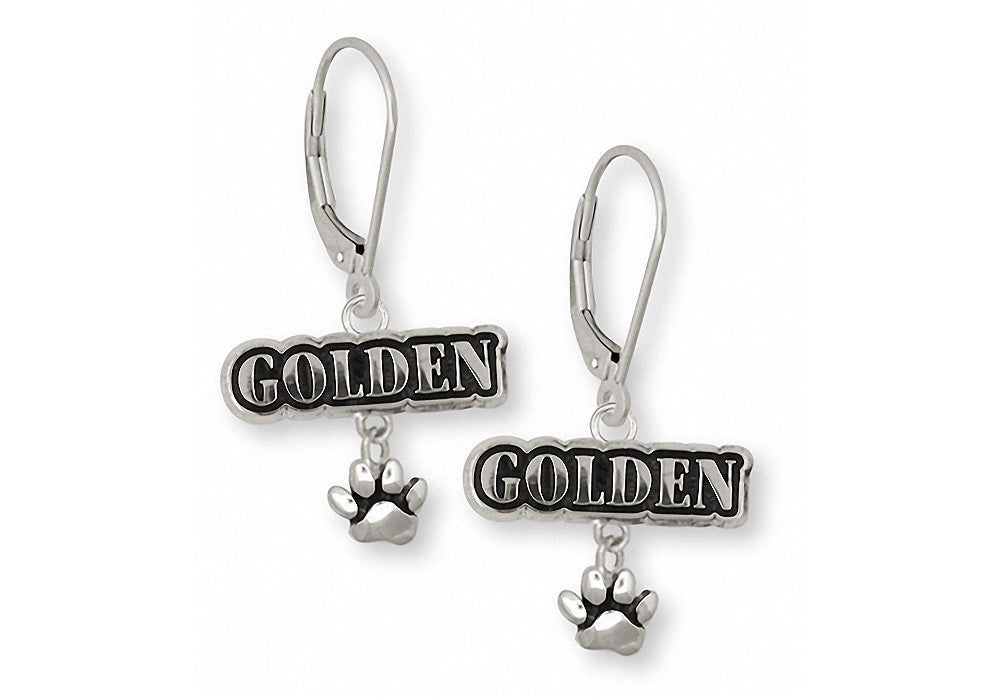 Golden Retriever Charms Golden Retriever Earrings Sterling Silver Dog Jewelry Golden Retriever jewelry