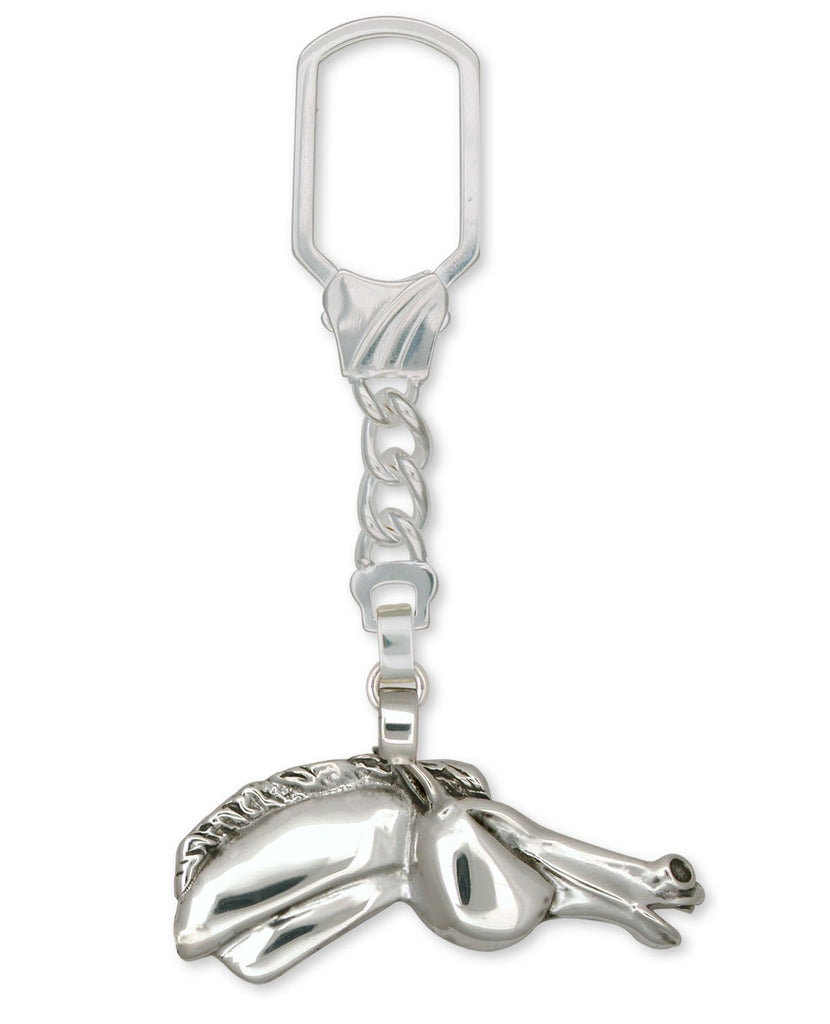 Horse Charms Horse Key Ring Sterling Silver Horse Jewelry Horse jewelry