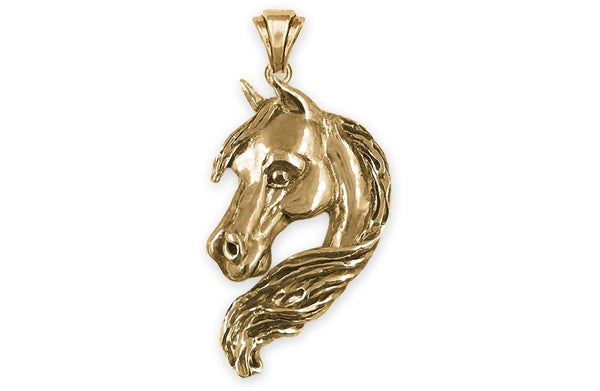 Horse Horse Pendant 14k Gold | Esquivel and Fees | Handmade Charm and ...