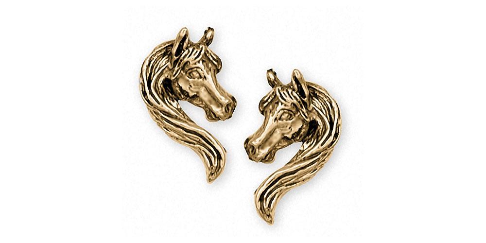 Horse Charms Horse Earrings 14k Gold Horse Jewelry Horse jewelry