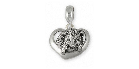 Orecchini A Perno In Argento Sterling 925 Con Ciondolo Riccio (Hedgehog) – Gioielli WithLoveSilver