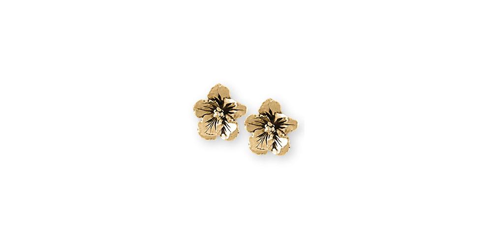 Hibiscus Charms Hibiscus Earrings 14k Gold Hibiscus Flower Jewelry Hibiscus jewelry