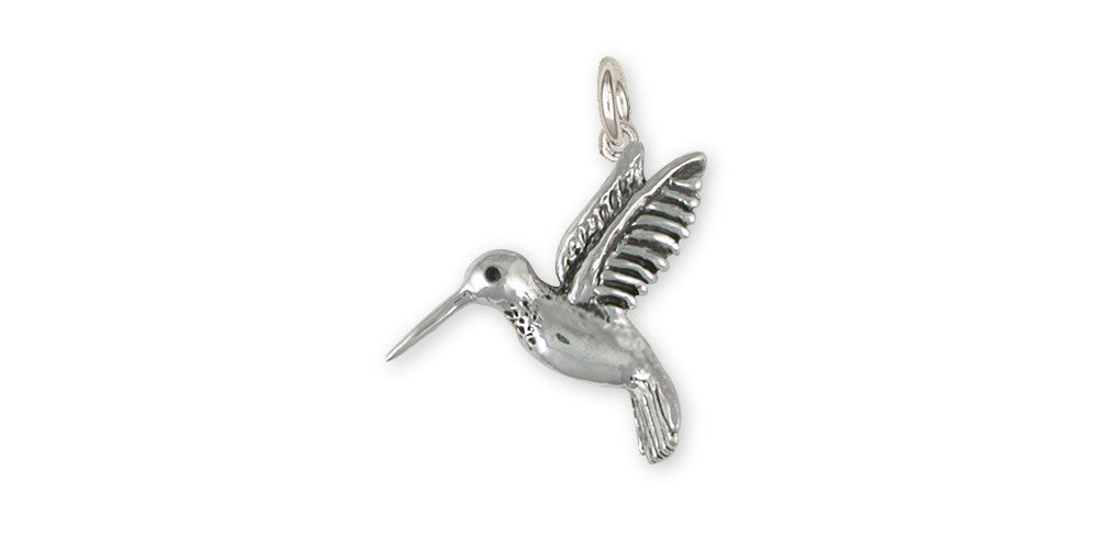 Hummingbird Charms Hummingbird Charm Sterling Silver Bird Jewelry Hummingbird jewelry