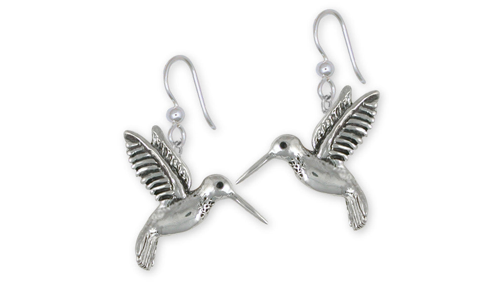 Hummingbird Charms Hummingbird Earrings Sterling Silver Bird Jewelry Hummingbird jewelry