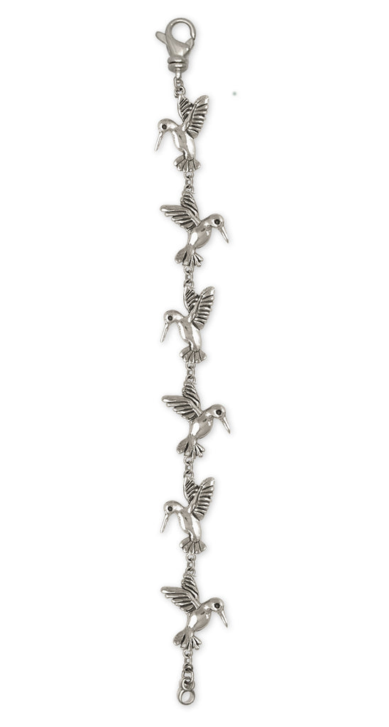 Hummingbird Charms Hummingbird Bracelet Sterling Silver Bird Jewelry Hummingbird jewelry