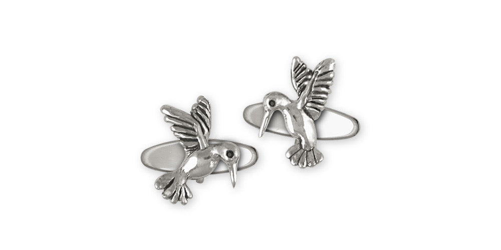 Hummingbird Charms Hummingbird Cufflinks Sterling Silver Bird Jewelry Hummingbird jewelry