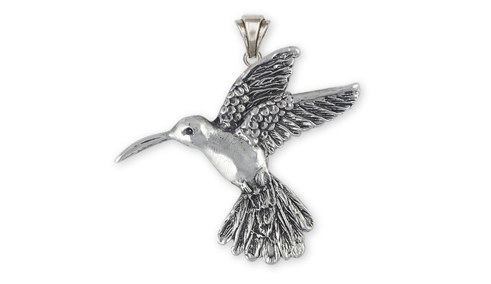 Hummingbird Charms Hummingbird Pendant Sterling Silver Bird Jewelry Hummingbird jewelry