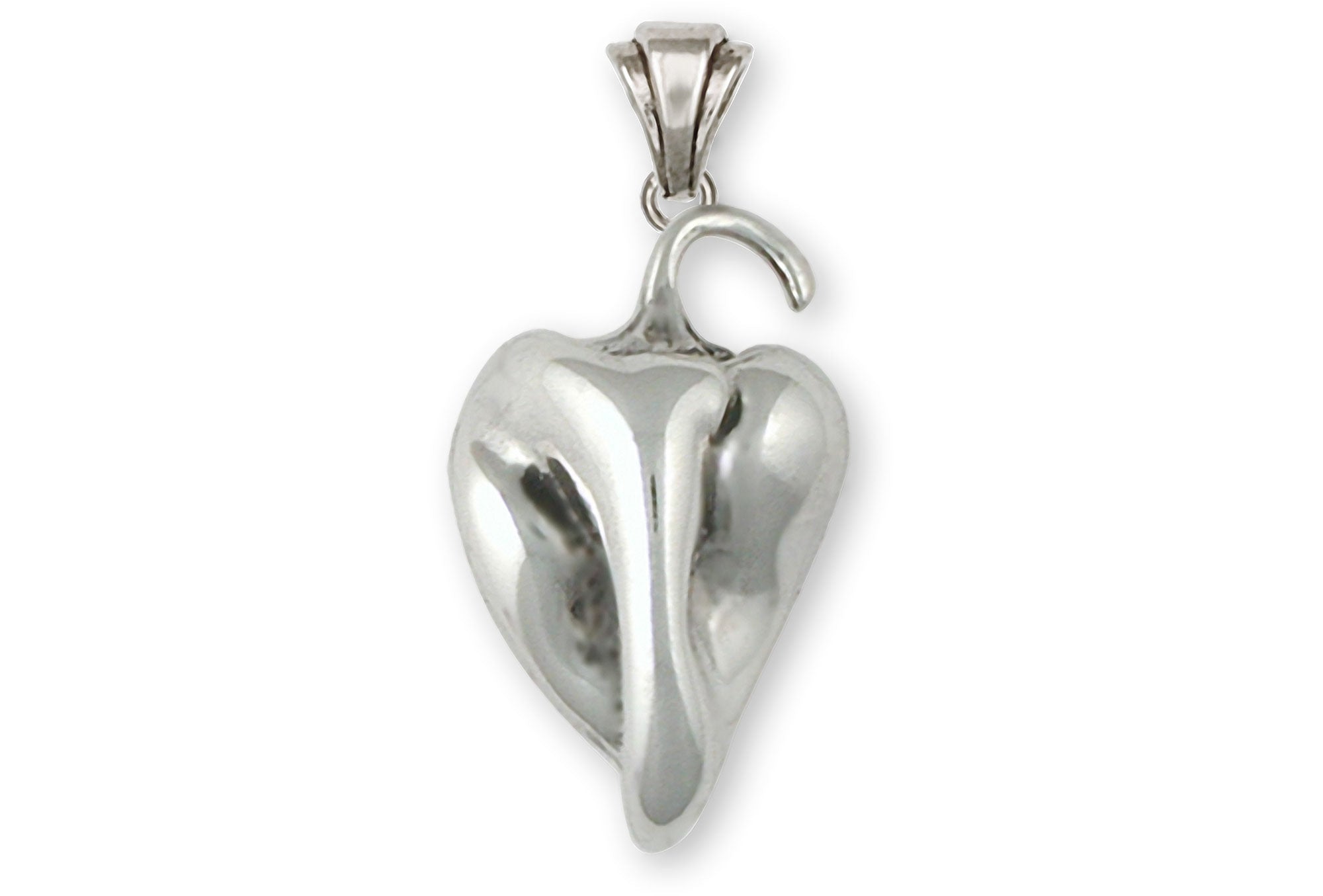 Pepper Chile Pepper Pendant Sterling Silver | Esquivel and Fees