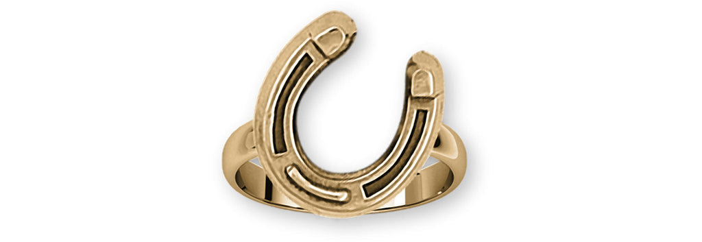 Horseshoe Charms Horseshoe Ring 14k Yellow Gold Horseshoe Jewelry Horseshoe jewelry