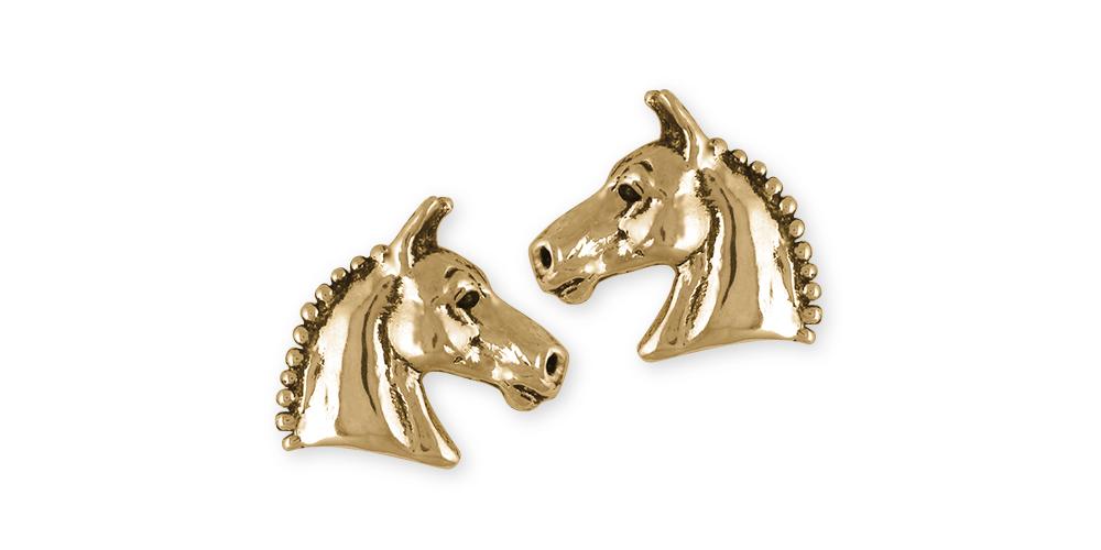 Horse Charms Horse Cufflinks 14k Gold Horse Jewelry Horse jewelry