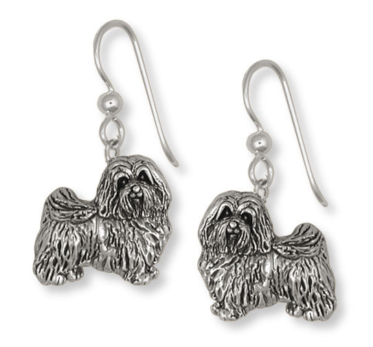 Havanese Earrings Handmade Sterling Silver Dog Jewelry HV1-E