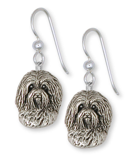 Havanese Earrings Handmade Sterling Silver Dog Jewelry HV3-E